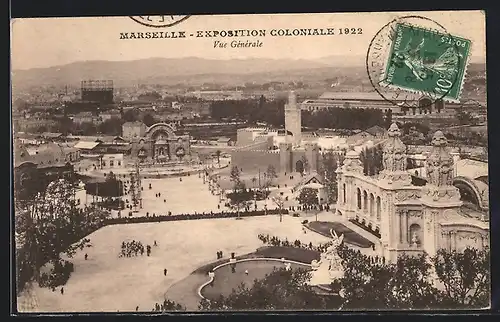 AK Marseille, Exposition coloniale 1922, Vue Gènèrale