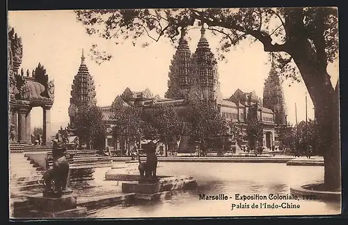 AK Marseille, Exposition coloniale 1922, Palais de l`Indo-Chine