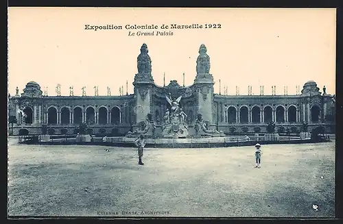 AK Marseille, Exposition coloniale 1922, Le Grand Palais