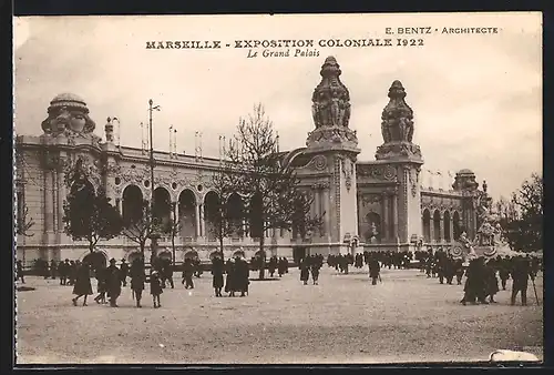 AK Marseille, Exposition coloniale 1922, Le Grand Palais