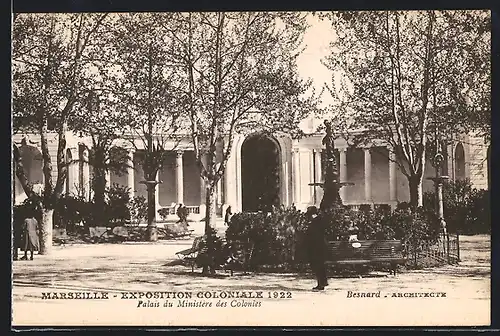 AK Marseille, Exposition coloniale 1922, Palais de Ministère des Colonies