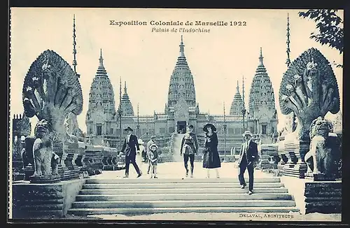 AK Marseille, Exposition coloniale 1922, Palais de l`Indochine