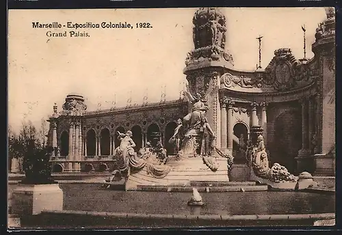 AK Marseille, Exposition coloniale 1922, Grand Palais