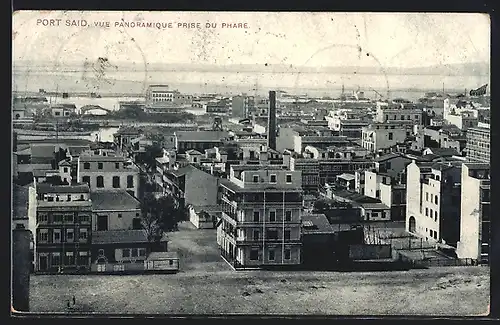 AK Port Said, Vue Panoramique prise de Phare