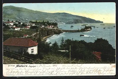 AK Funchal, Gesamtansicht der Ortschaft auf der Insel Madeira