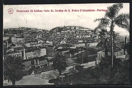 AK Lisboa, Panorama visto do Jardim de S. Pedro d`Alcantara