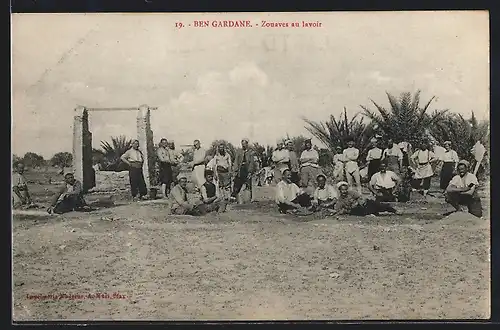 AK Ben Gardane, Zouaves au lavoir