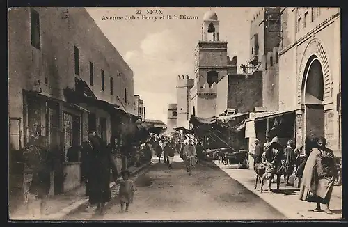 AK Sfax, Avenue Jules Ferry et Bab Diwan