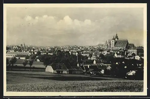 AK Iglau, Panoramaansicht der Stadt