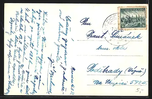 AK Brtnice u. Jihlavy, Totalansicht der Ortschaft