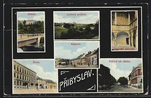 AK Pribyslav, Zamek, Namesti, Skola