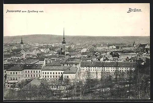 AK Brünn, Panorama vom Spielberg aus