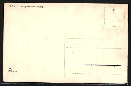 AK Brünn, Theaterplatz mit Spielberg