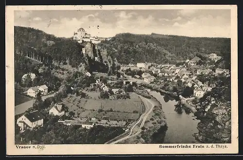 AK Frain a. d. Thaya, Ortsansicht aus der Vogelschau