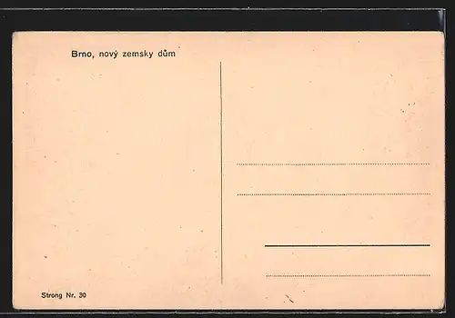AK Brno, nový zemsky dum