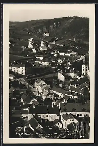 AK Frain /Thaya, Ausblick vom Schloss