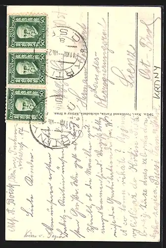 AK Krtiny, Vila Dra. Liebigera, Ortsansicht