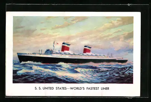 AK S.S United States, World`s Fastest Liner, Passagierschiff
