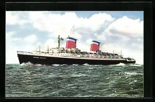 Künstler-AK Passagierschiff SS United States