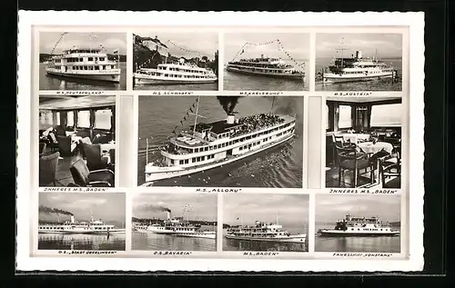 AK Konstanz am Bodensee, M. S. Schwaben, M. S. Austria, D. S. Bavaria