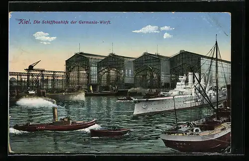 AK Kiel, Schiffbauhöfe der Germania-Werft