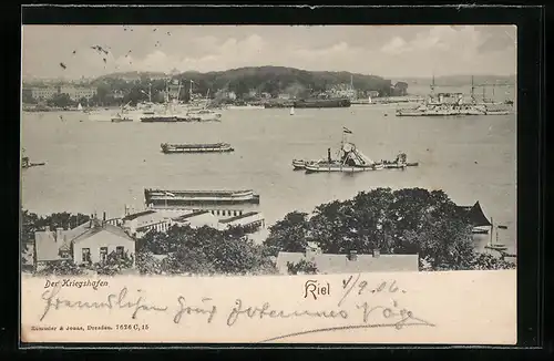 AK Kiel, Blick auf den Kriegshafen