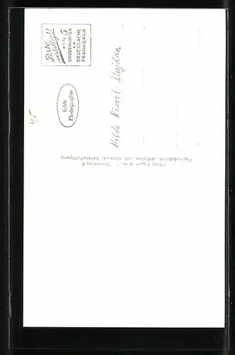 AK Opernsängerin Hilde Rössel-Majdan in einer ihrer Rollen, original Autograph