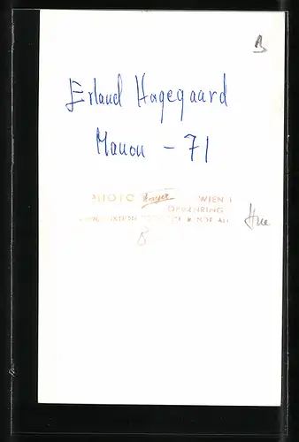 AK Opernsänger Erland Hagegaard mit original Autograph