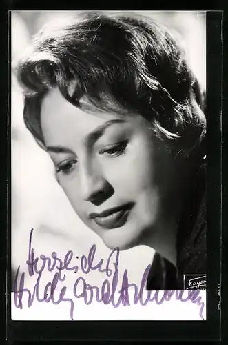 AK Opernsängerin Hildegard Hillebrecht mit original Autograph