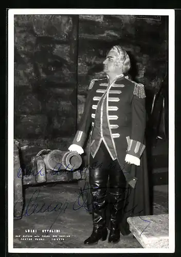 AK Opernsänger Luigi Ottolini als Don Alvaro, mit original Autograph