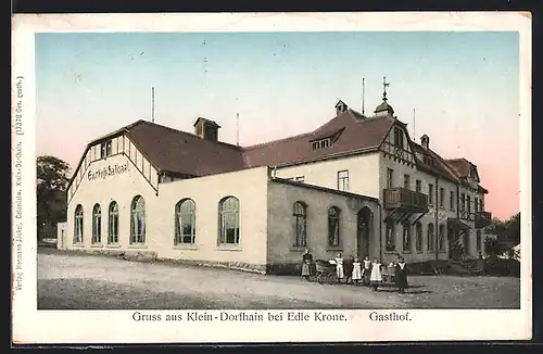 AK Klein-Dorfhain bei Edle Krone, Gasthof