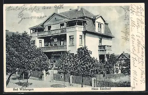 AK Bad Wildungen, Hotel Haus Edelhoff