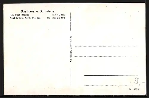 AK Karcha, Gasthaus & Schmiede, Gesellschaftszimmer