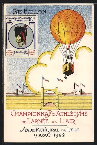 Künstler-AK Lyon, Championnat d`Athlétisme de l`Armée de l`Air 1942