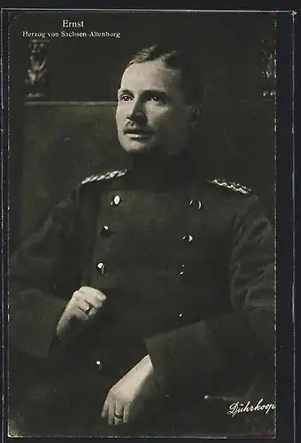 AK Ernst, Herzog von Sachsen-Altenburg in Uniform