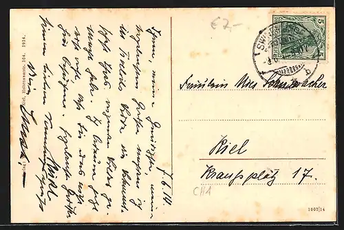 AK Kriegsschiff SMS Hertha des Ostasiengeschwaders vor einer Küste