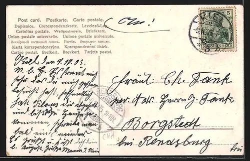 AK Kriegsschiff SMS Hertha des Ostasiengeschwaders liegt vor Anker