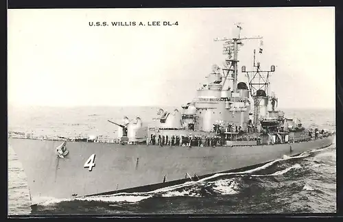 AK U. S. S. Willis A. Lee in Fahrt