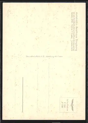 AK Autobahn-Rasthaus Siegburg, Pächter F. Linden