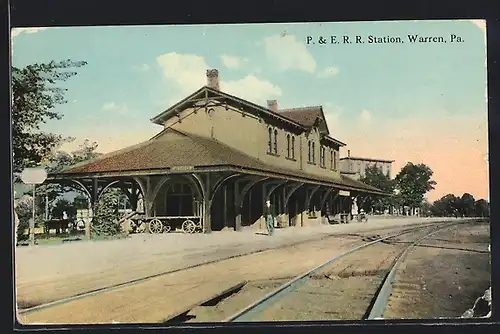 AK Warren, PA, P. & E. R. R. Station