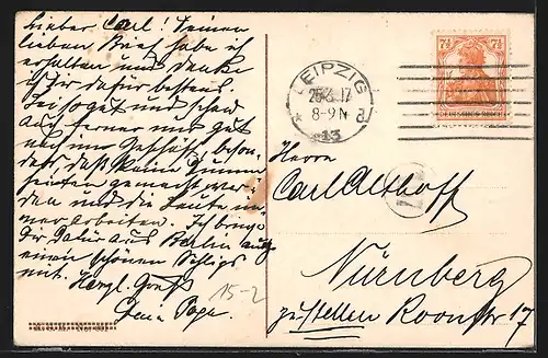 AK Leipzig, Luftschiffhalle mit Zeppelin