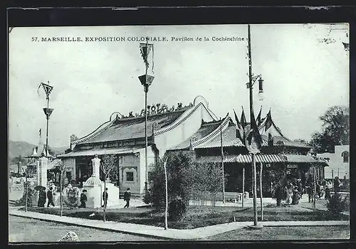 AK Marseille, Exposition Coloniale, Pavillon de la Chochinchine