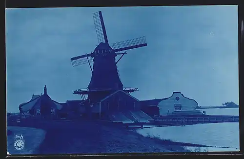 AK Delft, holländische Windmühle