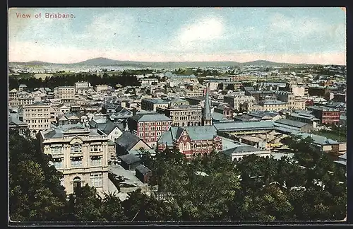 AK Brisbane, Blick über die Dächer der Stadt