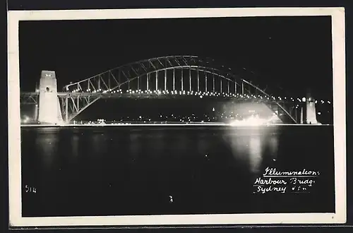 AK Sydney, Illuminations Harbour Bridge at Night