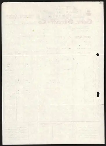 Rechnung Schwanden 1953, Gebr. Streiff + Co. Weinkellereien /Weinimport, Spirituosen en gros, Weinkellerei