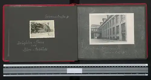 Fotoalbum mit 25 Fotografien, Ansicht Leipzig, Druckerei Offizin Andersen Nexö Haag-Drugulin, Werk, Setzerei, Monotype