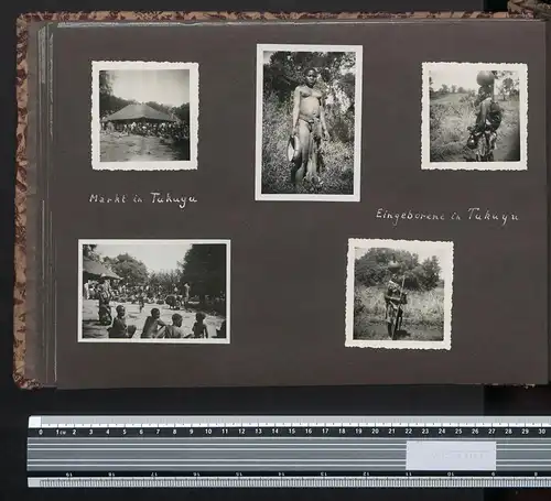 Fotoalbum mit 161 Fotografien, Ansicht Tansania, Nazi D.O.A. Kolonien 1938, Daressalaam, Zanzibar, Lushoto, Mombasa