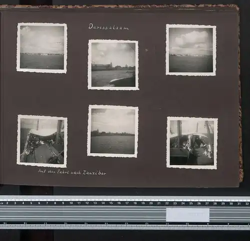 Fotoalbum mit 161 Fotografien, Ansicht Tansania, Nazi D.O.A. Kolonien 1938, Daressalaam, Zanzibar, Lushoto, Mombasa