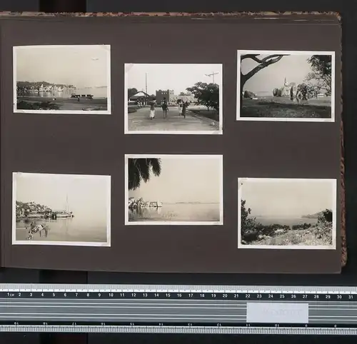 Fotoalbum mit 161 Fotografien, Ansicht Tansania, Nazi D.O.A. Kolonien 1938, Daressalaam, Zanzibar, Lushoto, Mombasa